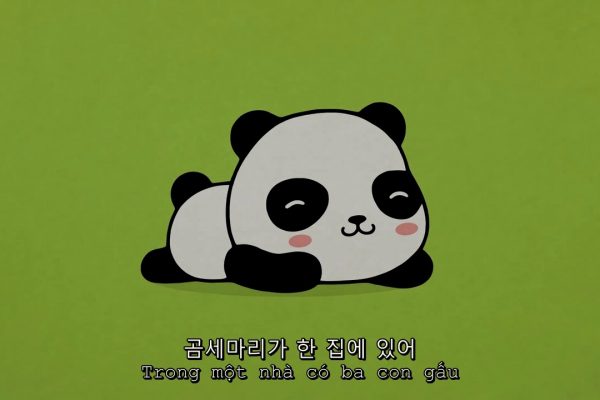 Lời bài hát ba con gấu -곰 세 마리 – Học tiếng Hàn qua bài hát