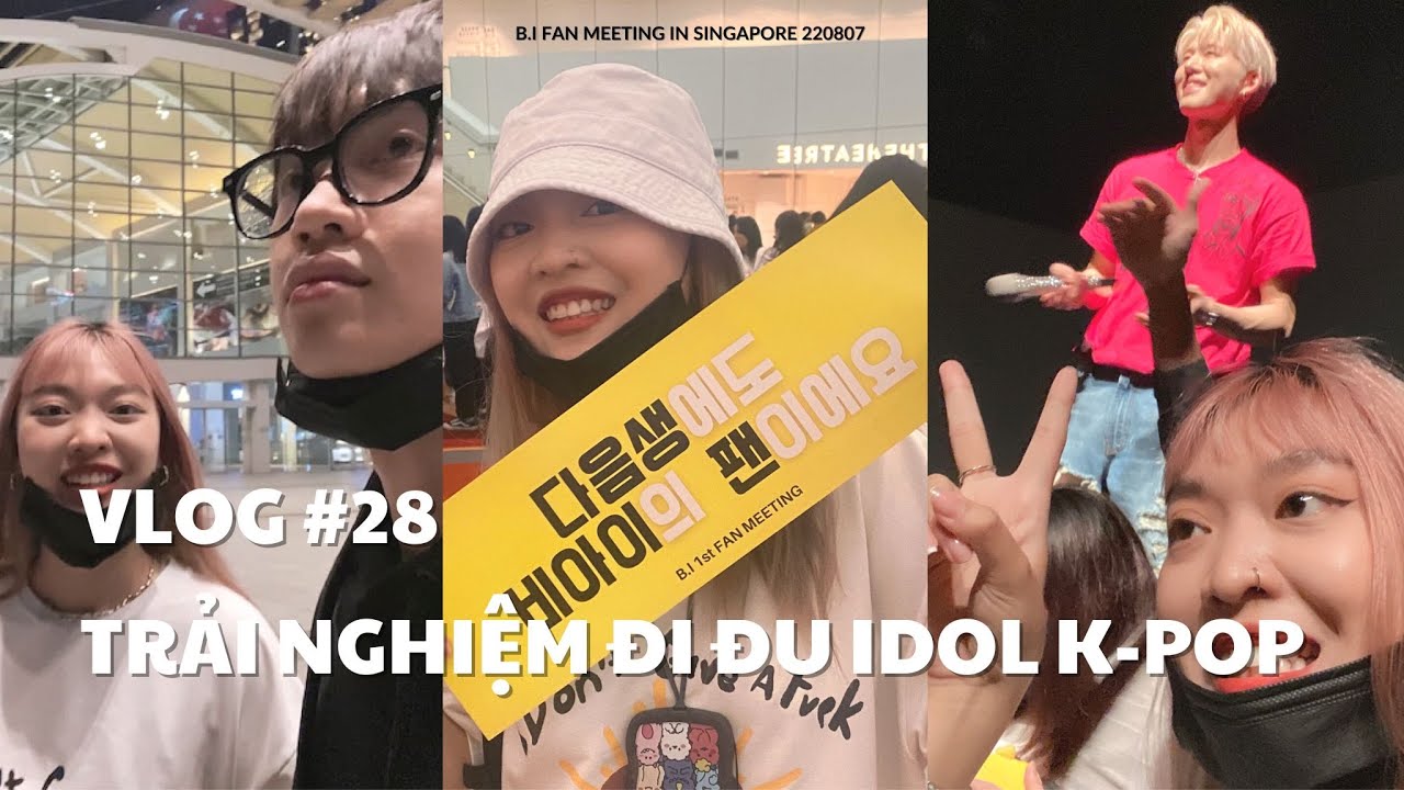VLOG #28: TRẢI NGHIỆM ĐI ĐU IDOL K-POP (B.I FAN MEETING IN SINGAPORE) | duongfynn